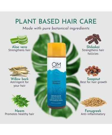 OM Botanical Sulfate-Free Peppermint Hair Shampoo | Ayurvedic Herbs for Hair Growth, Scalp Conditions | Men/Women | Works for Dyed Hair - Buy Online on GoSupps.com