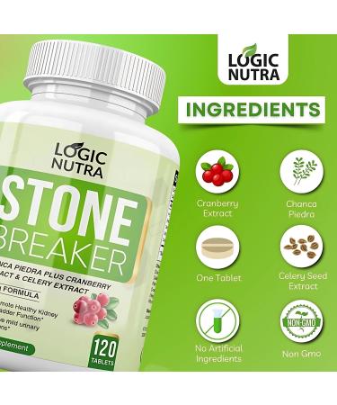 Logic Nutra Chanca Piedra Kidney Stone Breaker 800mg - 120 Tablets for Gallbladder Cleanse & Urinary Pain Relief - Buy Online on GoSupps.com