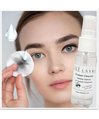 XXL LASHES Eyelash Micelle Cleaner - Oil & Alcohol-Free Makeup Protein Cleaner with Wild Rose - 30ml Spray for Eyelash Extensions - Buy Online on GoSupps.com