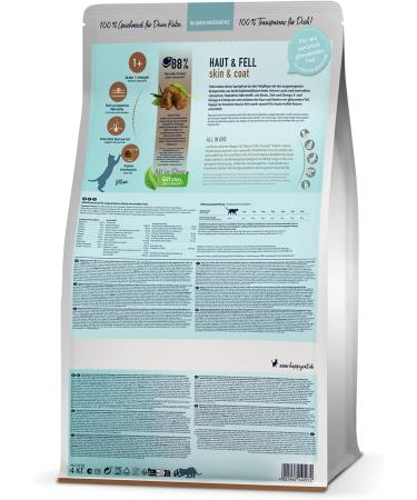 Happy Cat 70601 Sensitive Skin & Fur Dry Cat Food with Chicken - 4 kg | Best Dry Food for Sensitive Cats - Buy Online on GoSupps.com