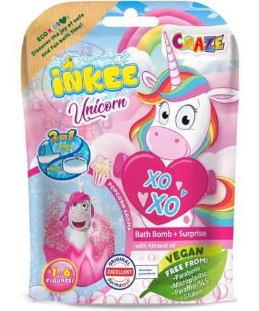 INKEE Bath Bomb Unicorn Set - 3 Magical Bath Bombs with Surprise Unicorn Figures | Perfect Gift for Kids & Adults - Shop Now! - Buy Online on GoSupps.com