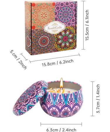 Fragrance Candle Gift Set for Women - 4 Natural Soy Wax Aromatherapy Candles | Perfect for Birthdays Christmas & Mother's Day - Buy Online on GoSupps.com