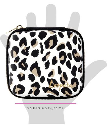 Leopara Makeup Lighting System - Set of 4 Portable LED Vanity Lights | Wireless & Rechargeable | Bright Lighting for Any Mirror | Leopard Lux Travel Case - Buy Online on GoSupps.com