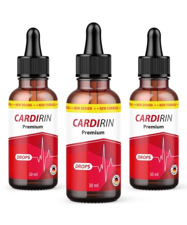Cardirin Premium Drops | for men and women | 30 ml content 3x