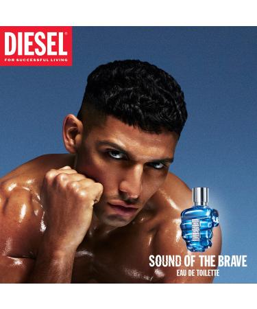 Diesel Sound of the Brave Eau de Toilette for Men Notes of Lemon Spicy Juniper Berries & Ambery Wood 6.7 Fl oz EDT - Buy Online on GoSupps.com