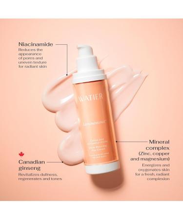 Watier Luminessence Glow-Boosting Day Cream with Canadian Ginseng & Niacinamide Glow-Revealing & Energizing Skincare Lightweight Formula Vegan Oil-Free Paraben-Free 50 mL - Buy Online on GoSupps.com