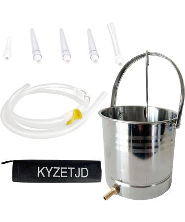 Stainless Steel Enema Bucket Kit for Colon Detox Cleanse - Buy Online on GoSupps.com