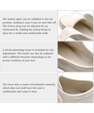 Stylish Wide Diabetic Shoes for Elderly Womens | Non Slip Air Cushion Sneakers | Lightweight & Breathable Walking Shoes for Swollen Feet | Beige (Size 41) - Buy Online on GoSupps.com