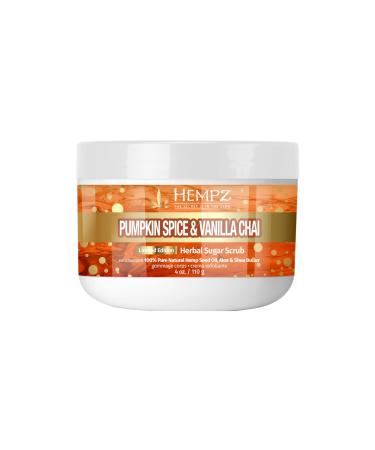 Hempz Limited Edition Pumpkin Spice & Vanilla Chai Sugar Body Scrub 4 oz 4 Fl Oz (Pack of 1)