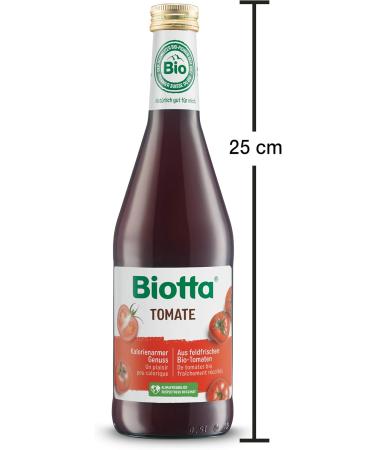 BIOTTA - Tomato juice seasoned with lemon juice sea salt - Preparation made from 100% organic tomatoes - Rich in vitamins A  - Buy Online on GoSupps.com