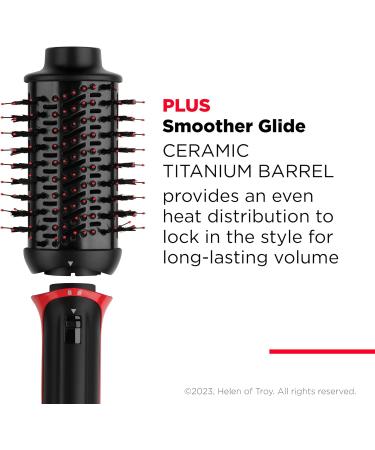 Revlon One-Step Volumizer Plus RVDR5298UK - Ceramic Titanium Barrel Styling Bristles with Charcoal Pins - Ionic Technology for Voluminous Hair - Buy Online on GoSupps.com