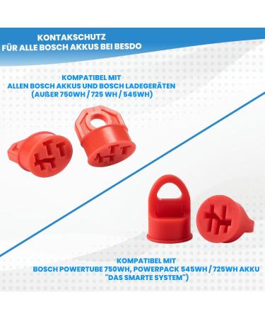 Esudo Contact Protection PIN Cover for Bosch E-Bike Battery | 3-Pack | Waterproof Dustproof & Corrosion Resistant Battery Cover Cap - Buy Online on GoSupps.com