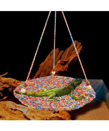Reptile Hammock Swing Bed Cute Lizard Bearded Dragon Reptile Hanging Hammock Reptile Woven Cotton Summer Hammock Swing Bed for Reptiles Hamsters Parrots Sleeping Resting - Buy Online on GoSupps.com