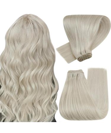 Hot sales product Hetto remy extensions tress real hair blond treat extensions real hair of course real hair hair recovery #60 white blond 55 cm 100g 55cm 3-1 white blonde
