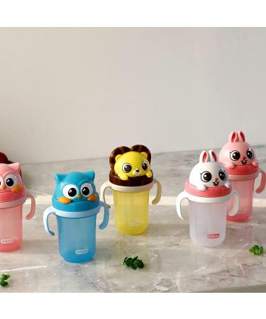 Edison Friends 3D Non-Spill Straw Cup - BPA Free, Platinum Silicone, White Rabbit Design | 10.1 Oz - Made in Korea - Buy Online on GoSupps.com