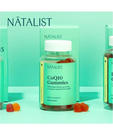 NATALIST CoQ10 Gummies - Daily Fertility Vitamin for Women & Men Vegan Gluten-Free Antioxidant & Energy Support - 60 Mixed Berry Gummies - Buy Online on GoSupps.com
