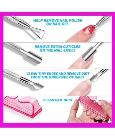 Fandamei Nail Polish Remover Tools Set - 500 Cotton Pads Nail Clips & Stainless Steel Shaver | Perfect for Gel Nails - Buy Online on GoSupps.com