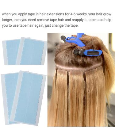 Buy Tape in Hair Extensions Replacement Tape - 60 Double-Sided Tabs | No Residue 4x0.8 cm - Ideal for Long-Lasting Hair Extensions - Buy Online on GoSupps.com