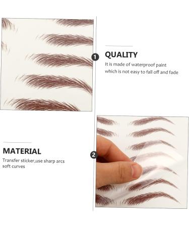 FOMIYES 20 Sheets Waterproof Eyebrow Stickers Decals Hair 4d Imitation Eyebrow Sticker Artificial Tool 3d - Buy Online on GoSupps.com