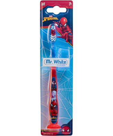 Mr. White Spider-Man Kids Travel Pouch Set - Manual Toothbrush, Mild Mint Toothpaste, Beaker - Ideal Birthday Gift - Buy Online on GoSupps.com
