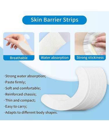 Ostomy Supplies Skin Barrier Strips | Colostomy Bag Skin Extender Strips (20 pcs) | Waterproof Hydrocolloid Half Rings - Buy Online on GoSupps.com