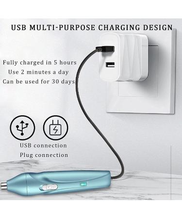 USB Rechargeable Nose Hair Trimmer for Men - Professional Painless Ear & Nose Grooming Kit - Buy Online on GoSupps.com