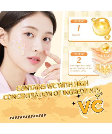 Orange Exfoliating Gel Purifying Exfoliating Gel with Vitamin C Facial Body Scrub for Smooth & Glow Skin Deep Cleansing Pore Hydrating Natural Plant Formula Gentle for All Skin Types(2PCS) - Buy Online on GoSupps.com