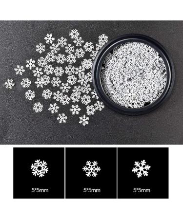 Conijiwadi Shinny Ultra-Thin White Snowflake Pattern Nail Art Tip Sticker Women Decal Manicure DIY Tool - Buy Online on GoSupps.com