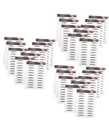 Abaodam 30 Pcs Imitation Eco Eyebrow Sticker stickers eyebrow stickers Black Eyebrows hair 6d