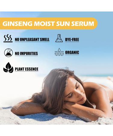 Mikabila (02)50ml Sunscreen SPF 50 Sunscreen for Face and Body Moisturizing Sun Cream for Sensitive Skin UVA&UVB Protection Daily Hydrating Sunscreen Sun Protect & Moisture Sun Cream - Buy Online on GoSupps.com