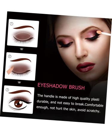 CANIGHT 100pcs Double Ended Eyeshadow Brush Sponge Brush Latex Sponge Cosmetic Applicator Cosmetic Tool Double-sides Eye Brush Makeup Tool Eyeshadow Stick Dual-side 6.5x1.3cm White - Buy Online on GoSupps.com