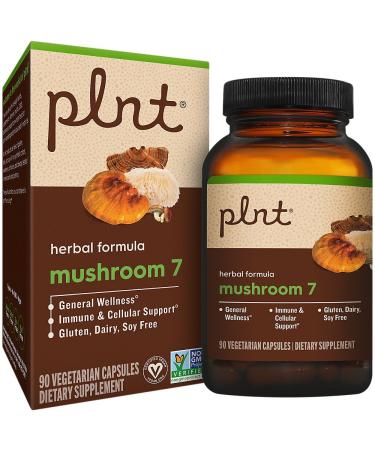 Mushroom 7 a" Herbal Formula a" Promotes General Wellness (90 Vegetarian Capsules)