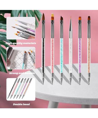Nail Art Liner Brush Set - 6 Double-Sided Painting Pens for Gel Nails | DIY Nail Art Design Tools - Buy Online on GoSupps.com