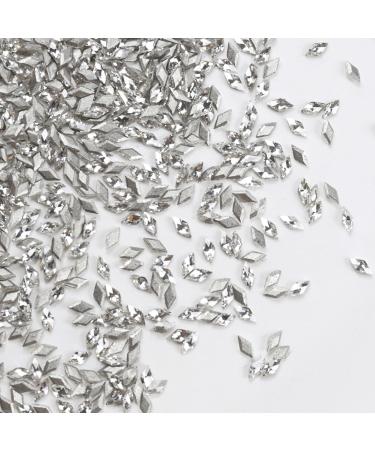 50x Diamond Nails Art Crystal Nail Flat Bottom Nail Rhinestones Nails Art Decorations for Salons 50x Diamond Nail Crystals Flat Bottom Nail Rhinestones Nail - Buy Online on GoSupps.com