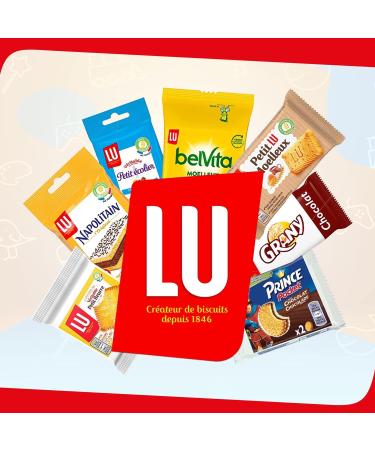 LU - LULU La Barquette - Moeulleuse tray with strawberry filling - Set of individual biscuits - Ideal for children's snacks - Colorant and preservative free - 4 Pack of 3 sachets of 120g - Buy Online on GoSupps.com