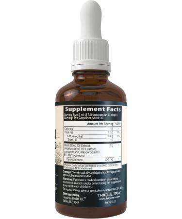 Black Seed Oil TQ Advanced - 5% Thymoquinone | Highest Concentration - 15:1 | Raw Form Vegan | 2 oz Glass Bottle with Dropper - Buy Online on GoSupps.com