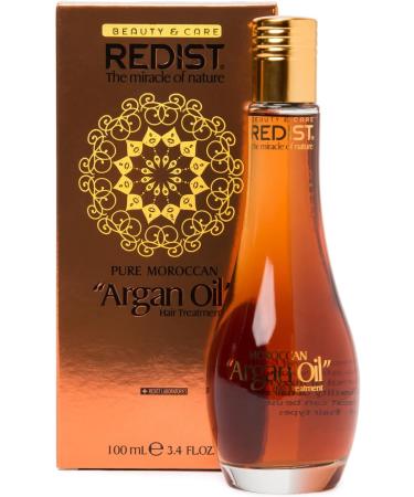  Redist Redist Moroccan Argan Oil Set of 3 x 100ml bottles of argan oil for hair care Leave-in treatment oil | Scalp oil | Argan oil for the face | Conditioner - Buy Online on GoSupps.com