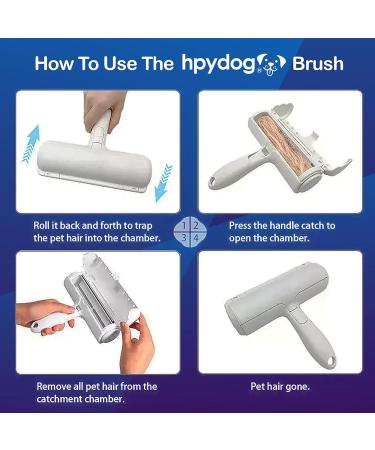 Pet Hair Remover Roller - Reusable Multi-Surface Fur & Lint Cleaner for Furniture Couch Carpet Car Seats - Portable Blue - Buy Online on GoSupps.com