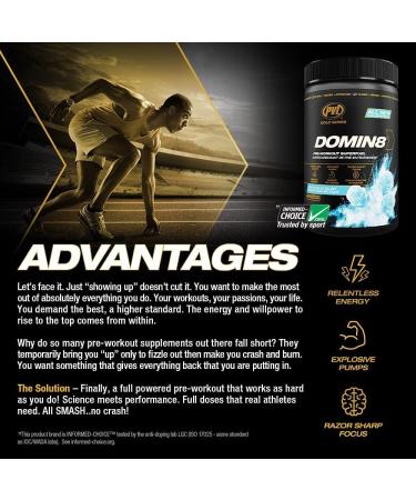 PVL Gold Series Domin8 | Pre-workout Superfuel - full dose Preworkout - 520 g - (Orange Krush'd) - Buy Online on GoSupps.com