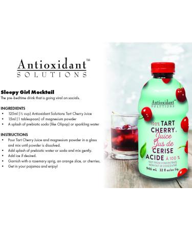 Antioxidant Solutions Tart Cherry Antioxidant Juice 946ml - Buy Online on GoSupps.com
