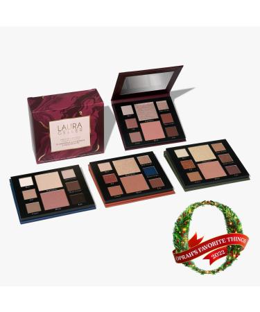 LAURA GELLER NEW YORK 2022 Annual Party in a Palette Set of 4 Curated Full Face Makeup Palettes, Includes Eyeshadow, Highlighter & Blush 01-Oprah's Favorite Things 2022 Party in a palette