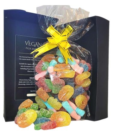 VEGAN Pick n Mix. 500g vegan fizzy gummy pick and mix sweet gift box ideal for a birthday gift.