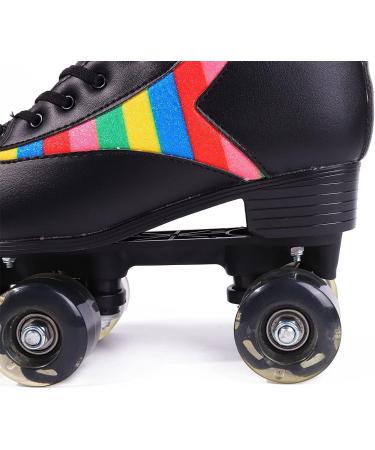 Flash Wheels Women's Roller Skates | Indoor Outdoor Black | Size 6 - Buy Online on GoSupps.com