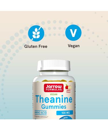 Jarrow Formulas Theanine Gummies - Sugar Free Apple Flavor, 100mg, 60 Count - Buy Online on GoSupps.com