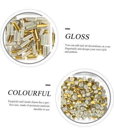 FRCOLOR 25 Boxes Nail Decoration Metal Nail Art Stickers Nail Pendant DIY Nail Decoration Nail Art Set Wedding Decoration Gold Decoration Nail Rhinestone Manicure Decor Charm Suite - Buy Online on GoSupps.com