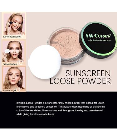 Oil Control Translucent Loose Face Powder - Lightweight Natural Finish - 0.35 Oz/10g (02 Pink) - Buy Online on GoSupps.com