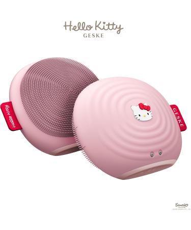 Geske x Hello Kitty Sonic Facial Brush | 4-in-1 Electric Cleaning Brush | Gentle Skincare Tool | Skin Cleaning - Hello Kitty Pink - Buy Online on GoSupps.com