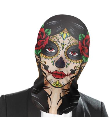 Xasbseulk Scary Halloween Masque - Scary Masque Realistic Adult Mesh Ghost Masques | Evil Ghost Masque Halloween Adult Mesh Costume for Holiday Props - Buy Online on GoSupps.com