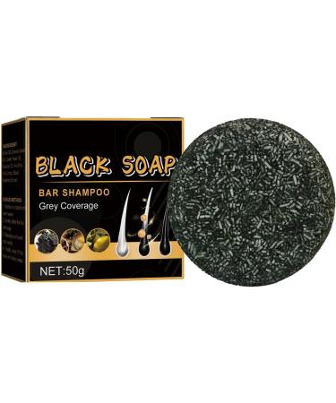  Ziennhu Hair Darkening Shampoo Bar Gray Hair Coverage Darkening Moisturizing and Nourishing Solid Shampoo for Men Black Soap - Buy Online on GoSupps.com