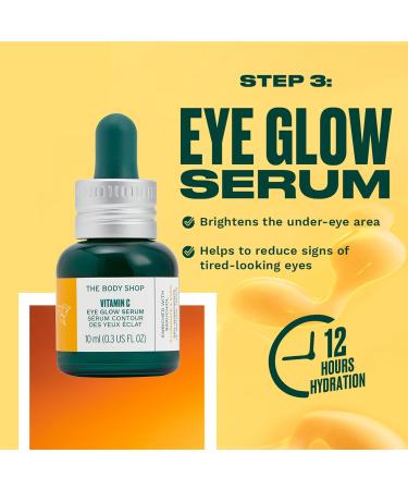 The Body Shop Vitamin C Eye Glow Serum - Illuminating & Brightening Eye Treatment - 0.3 Fl Oz - International Shipping Available - Buy Online on GoSupps.com